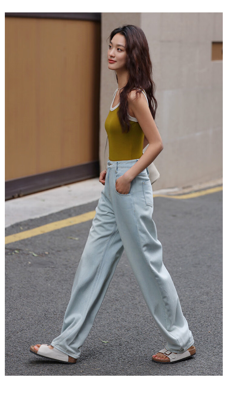 Dme [High-Waisted Ripped Jeans] Summer Loose-Fitting Slimming Lantern-Shaped Harem Jeans for Wome 2