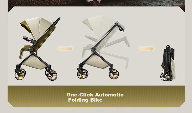 Dear Mom, Stroller with Reversible Seats for Sitting And Lying Down, Lightweight, High Landscape Design, Large Cabin, Airplane-Friendly Umbrella Stroller 48