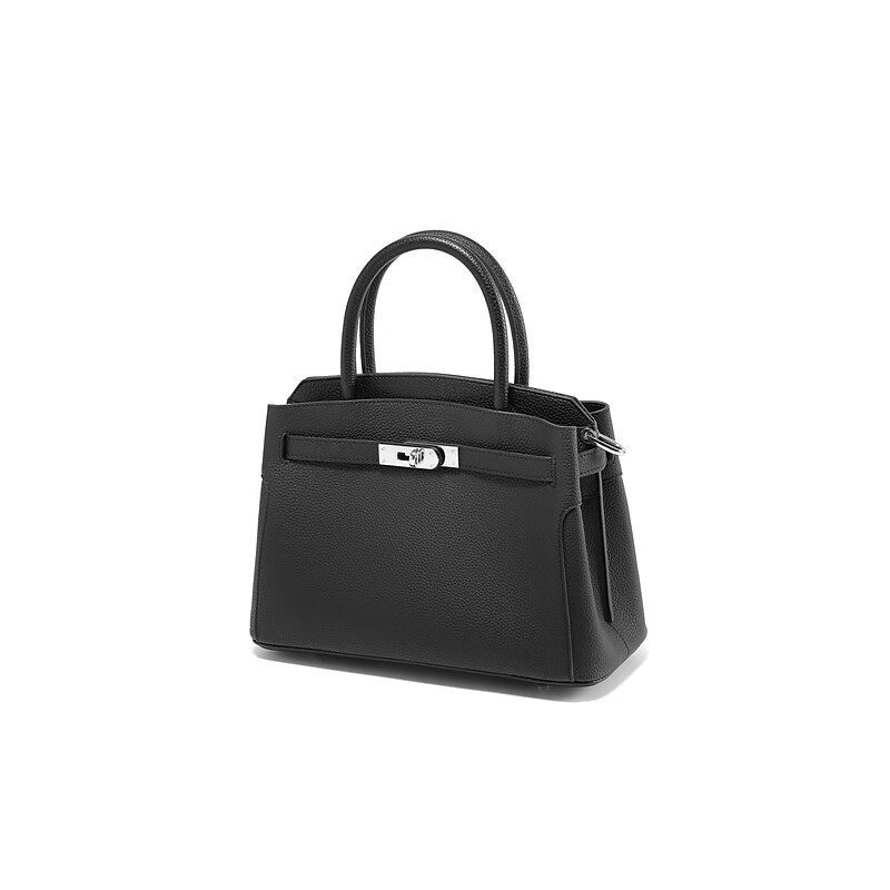 Belle Mother's Day Gift, Women's Handbag, Gold-Plated Years Platinum Bag, Gift Litchi Pattern, Bride Wedding Bag X7257AX5, Black