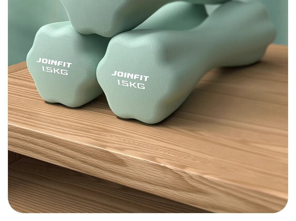 JOINFIT Small Dumbbell for Women's Home Fitness, Waist-Shaping Bell, 2kg Blue-Green Pair, F.S.005DF-J 20