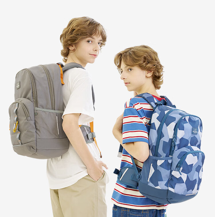 Beckmann Norwegian Middle And High School Student Spine-Protecting Large Capacity Lightweight Backpack, Stylish Double Shoulder Bag for Boys And Girls, Elementary School Students Grades 4-6 23