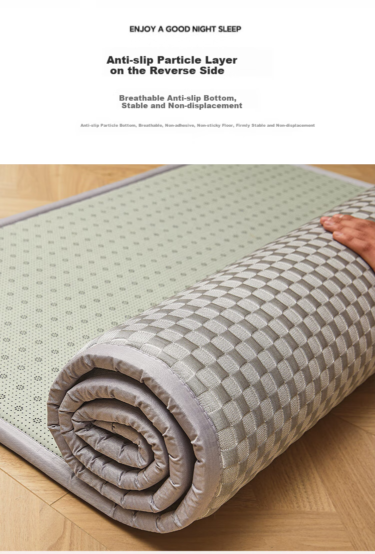 Wuyinliangpin Foldable Tatami Mat, Cooling Bean Bag Floor Pad Cover, Bedding for Sleeping on The Floor, 1.8x2 Meters, Coffee Color 5