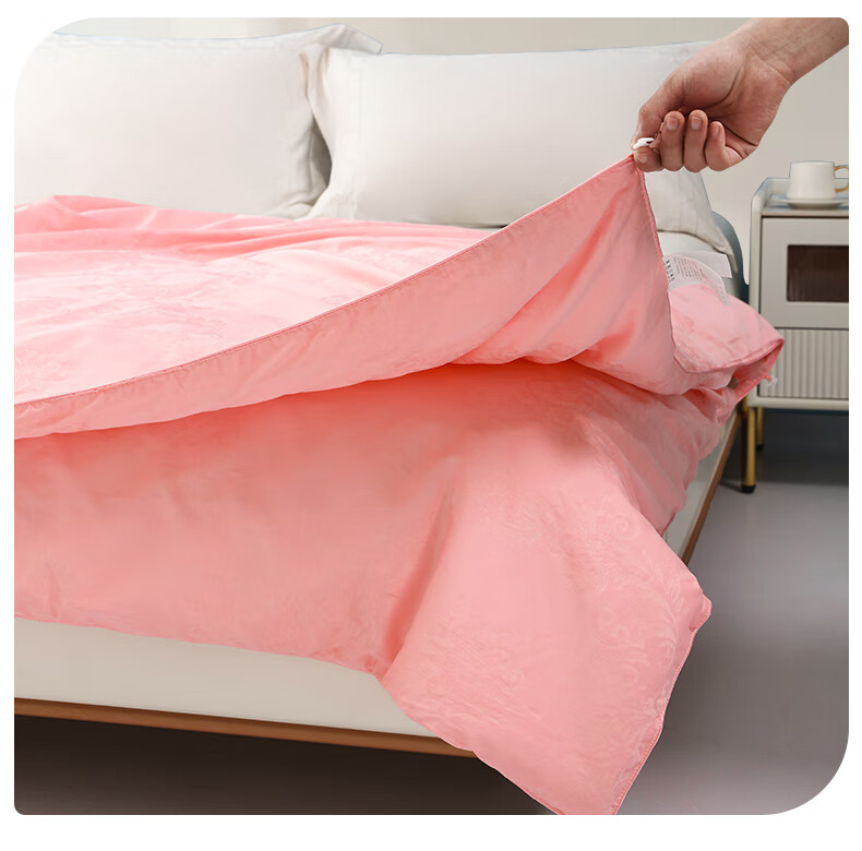 Qianhuang Yun Nai Zhi Meng Mulberry Silk Quilt, 100% Double Cocoon Mulberry Silk, Summer Cool Quilt, Approximately 3 Jin (1.5 Kg), 220*240cm, Pink 13