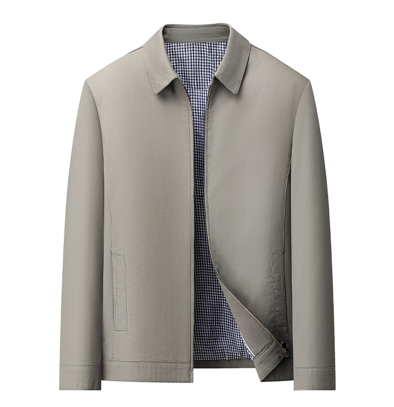 Pierre Cardin [100% Cotton] Skin-Friendly Pure Cotton Jacket for Young And Middle-Aged Men, Spring And Autumn Casual Lapel Workwear for Dads 15