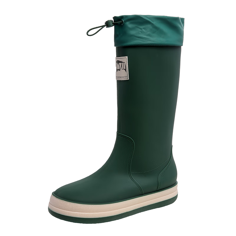Lanoudun Rain Boots for Men And Women, High-Top Waterproof Shoes, Outdoor Non-Slip Rubber Boots, Wear-Resistant Soft Sole Rain Boots YX1015 Size 42