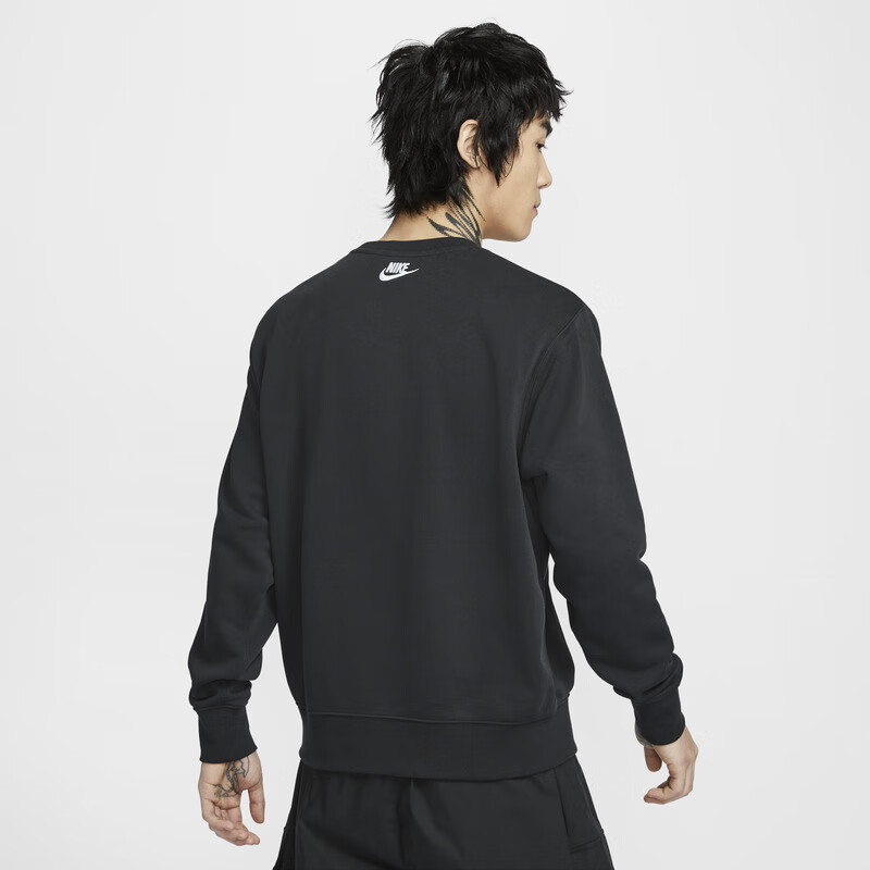 NIKE Men's Spring And Autumn Round Neck Sweatshirt, Casual Sports, Fashionable Versatile, IB8233-663, Pink M 2