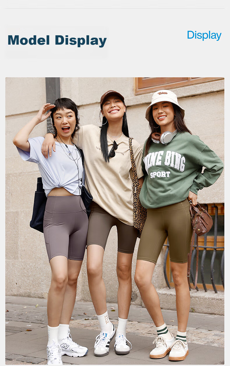 VFU Xingqing 5-Minute Yoga Pants Outdoor Sports Cycling Pants High Waist Butt-Lifting Tight Shorts Ash Gray Blue S 18