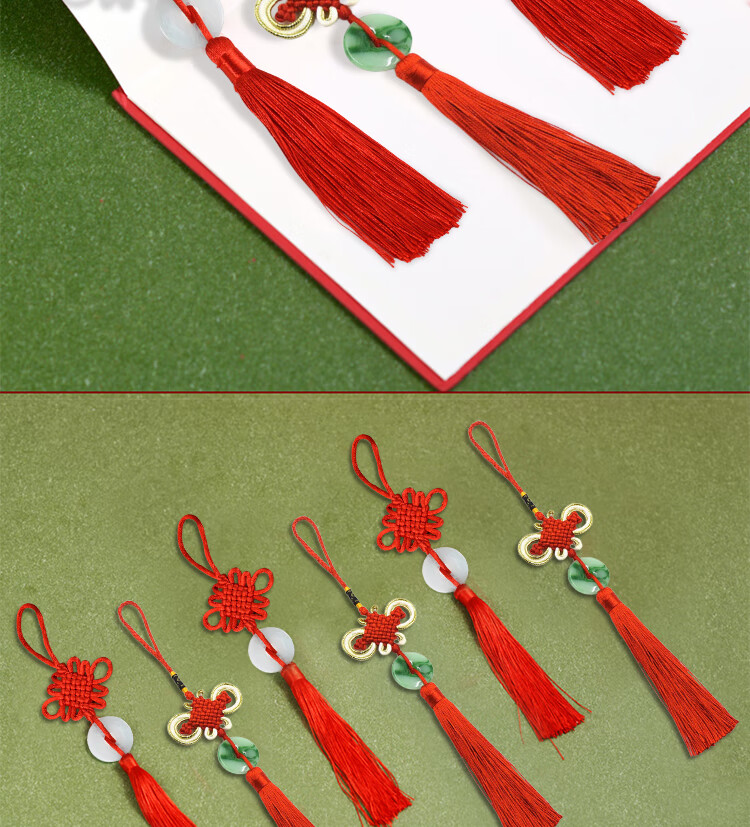 Abaoli Lantern Festival Chinese Knot Pendant Tongxin Festival Safety Buckle Tassel Small Mini Home Decoration Gift for Foreigners 2