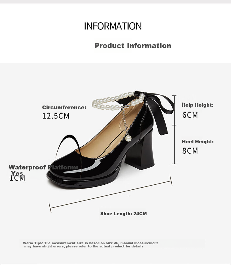 DAPHNE French Chunky Heel Women's Shoes, Bridesmaid Mary Jane Shoes, Elegant High Heels, Evening Shoes, 4623404078, Beige, Size 35 5