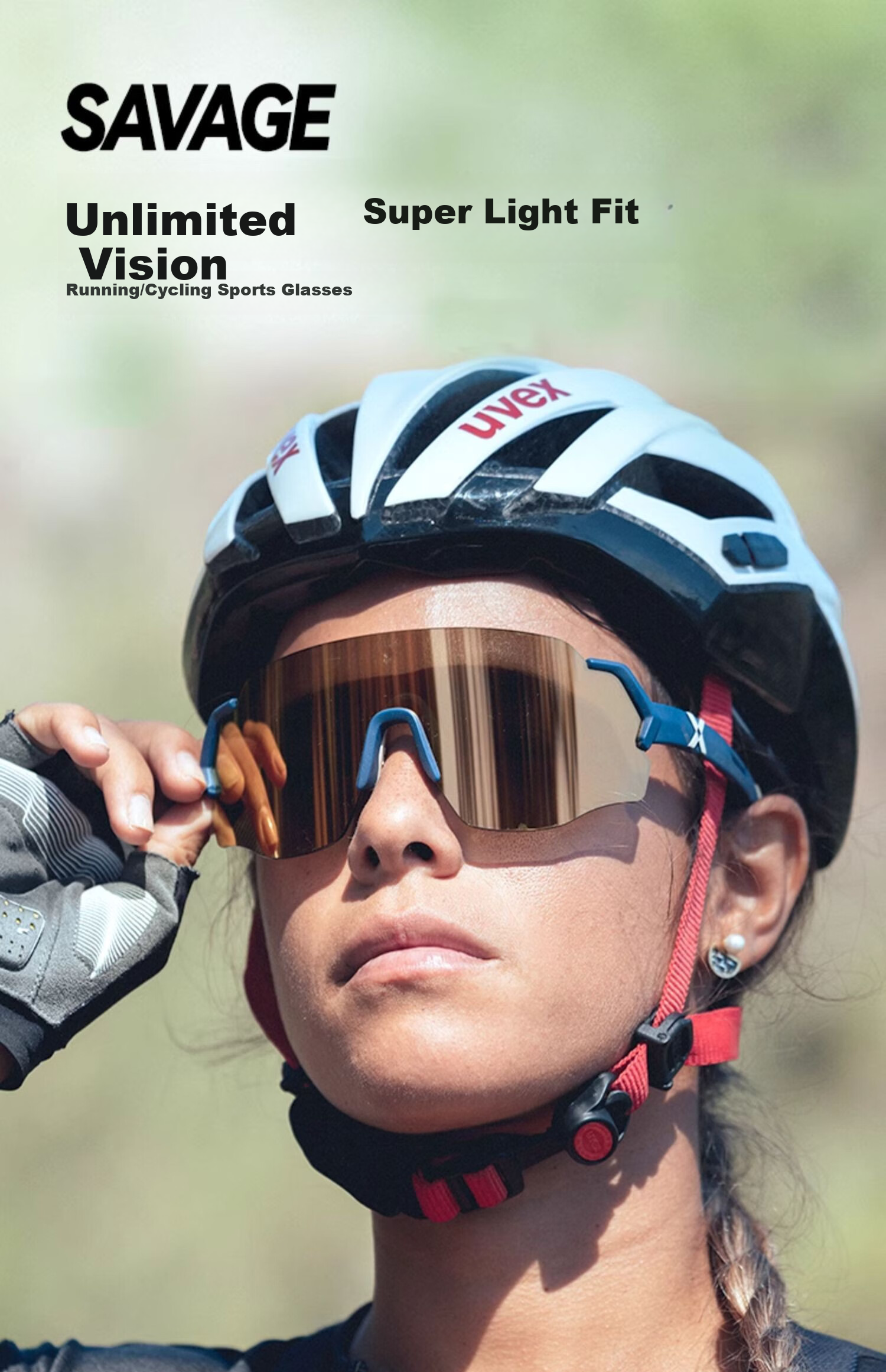 HILX Sports Glasses, Cycling Marathon Myopia Outdoor Windproof Goggles, Savage-L 1