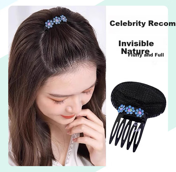 CHIMERA 4-Piece High Crown Volumizing Hair Padding Set for Top and Back Head Flat Head Clip Hairpin for Women 6
