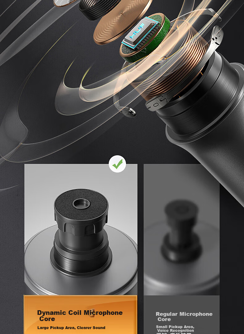 HYUNDAI HD01 Wireless Microphone, U-Band Wireless Handheld Two-Channel, Specially Designed for KTV, Wedding, And Stage Performances 12