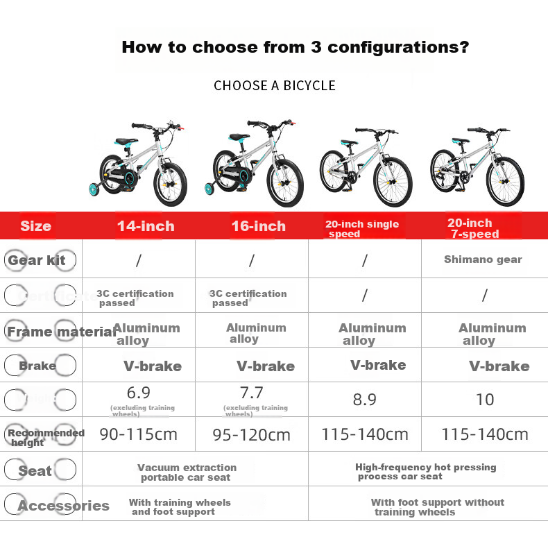 Mengdasheng F01 Children's Bicycle, Aluminum Alloy Ultra-Light Mountain Bike, Fun Ride for Ages 3-6 with Training Wheels And Pedals, 14-Inch Silver 11