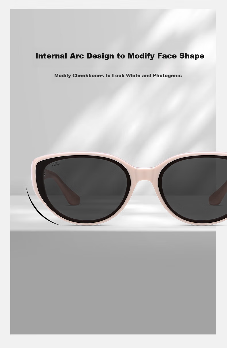 LOHO Cat Eye Sunglasses for Women, Elegant Look, Face-Slimming Effect, UV Protection, Sun Protection, Square And Round Face Glasses 6