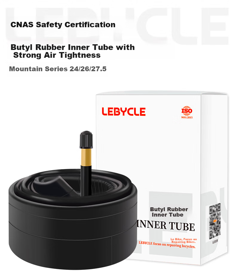 LEBYCLE Mountain Bike Inner Tube, 26-Inch, with 1.75-Inch Inner Tube, 1.95-Inch Extended 48mm Presta Valve, 2.1-Inch Tire 1