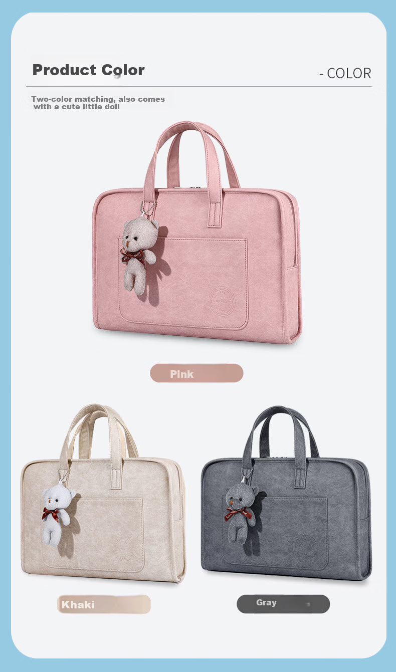 BRINCH Laptop Bag Handheld 13/14 Inch Notebook Computer Bag for Women, Suitable for Apple Xiaomi Huawei Business Handbag 11