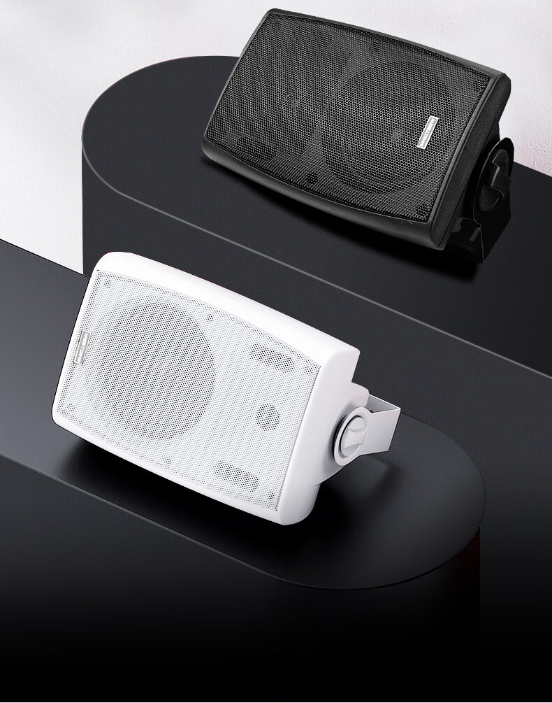 Westin Ceiling Speaker Home Theater Wall-Mounted Speaker Constant Voltage Speaker B05 Black 1pc Commercial Public Address System for School Supermarket Store Peak Power 30W 4