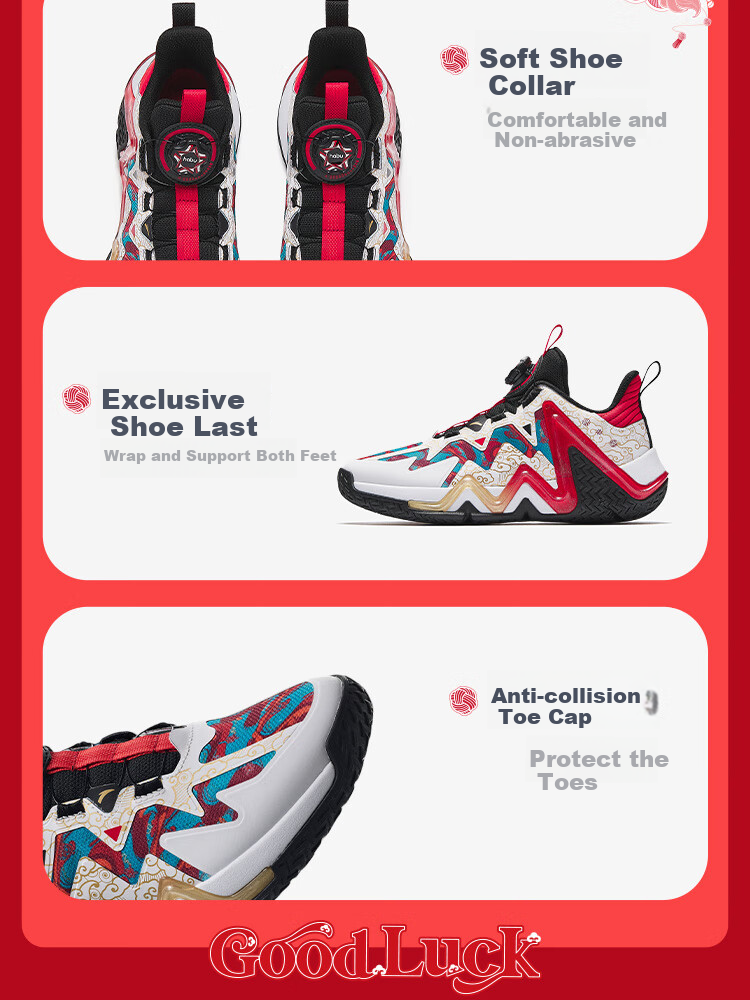 Anta Kids Boys Sports Shoes 2026 Non-slip Wear-resistant Breathable Shock-absorbing Reverse Scale Basketball Shoes A12631115 7