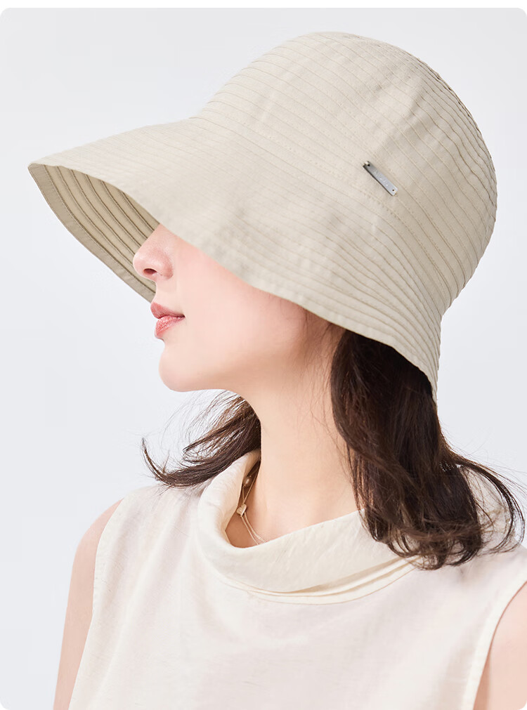 JIUMU Sun Protection Hat for Women, Sun Visor Cap, Fisherman Hat, Summer Outdoor Face-Covering UV Protection Hat 12