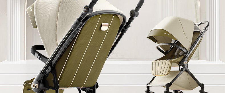 Dear Mom, Stroller with Reversible Seats for Sitting And Lying Down, Lightweight, High Landscape Design, Large Cabin, Airplane-Friendly Umbrella Stroller 5