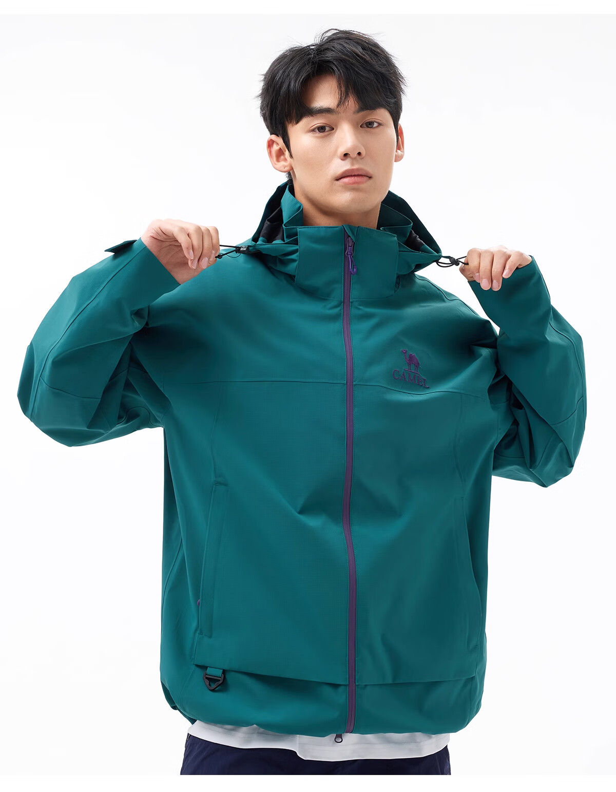 CAMEL Outdoor Jacket, Triple Protection, Men's And Women's Wear, Short Style Coat, Loose-Fitting, Breathable, Windproof, Waterproof, Casual Outerwear, G076XXXL 7