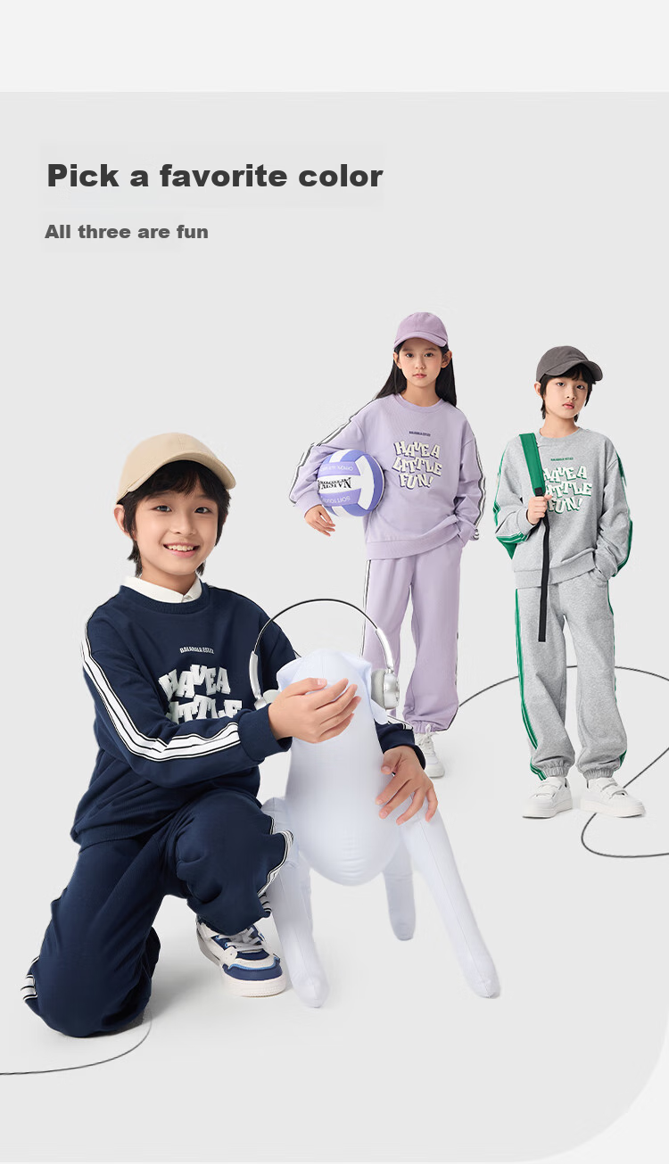 BALABALA Children's Clothing Set, Boys And Girls Long-Sleeve Spring And Autumn Outfit, Baby Loose Sweatshirt Trendy 208125104205 6