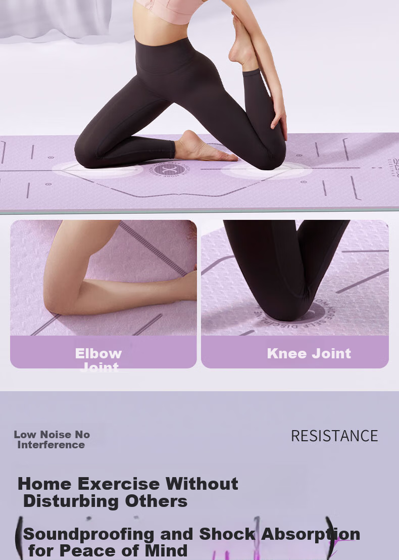 XUEXIMAN Yoga Mat, Fitness Mat, Home Mat, Floor Mat for Women, Extra Thick, Non-Slip, Quiet, Soundproof, Professional Yoga Thick Mat 11