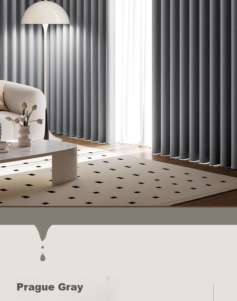 Ali Home Blackout Curtains, No Drilling Required, Hook-Style High Sunshade Curtains, Fully Blackout Fabric, Finished Curtains, 1.3*1.8 Meters 2