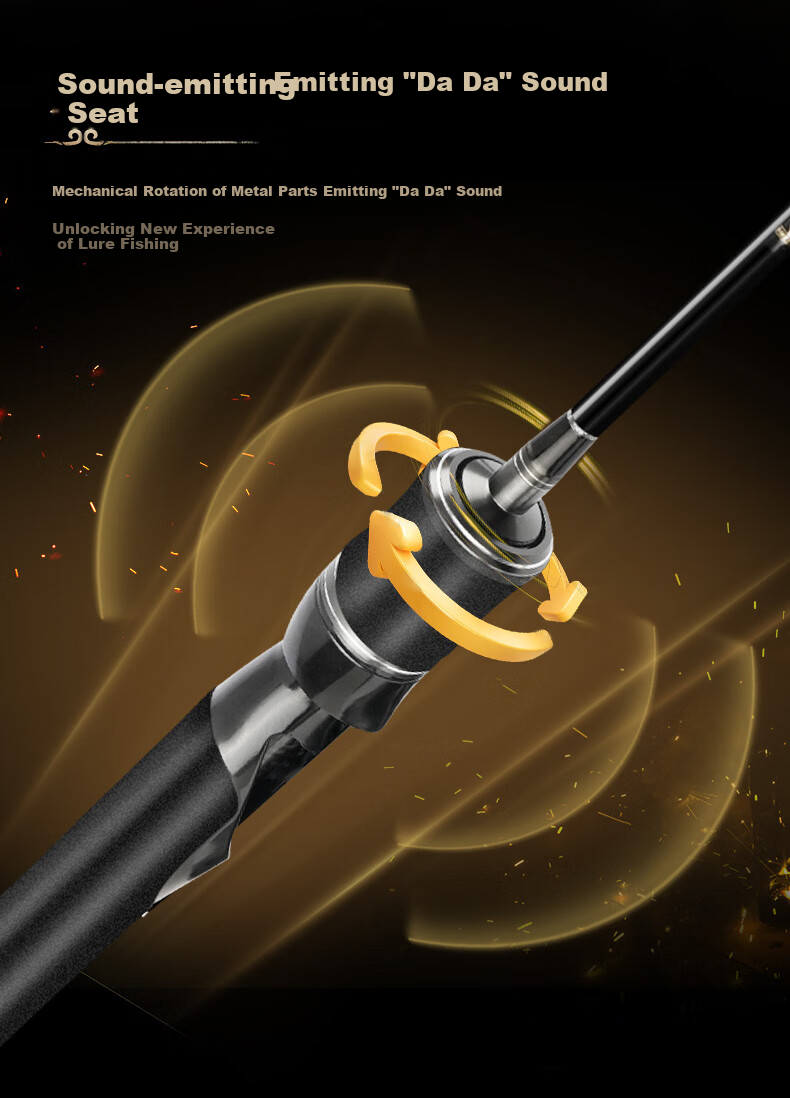 Erciyuan Lure Rod, Micro Lure Fishing Rod, UL Soft Action Solid Tip Fishing Rod, 1.5 Meter Gun Handle Single Rod 8