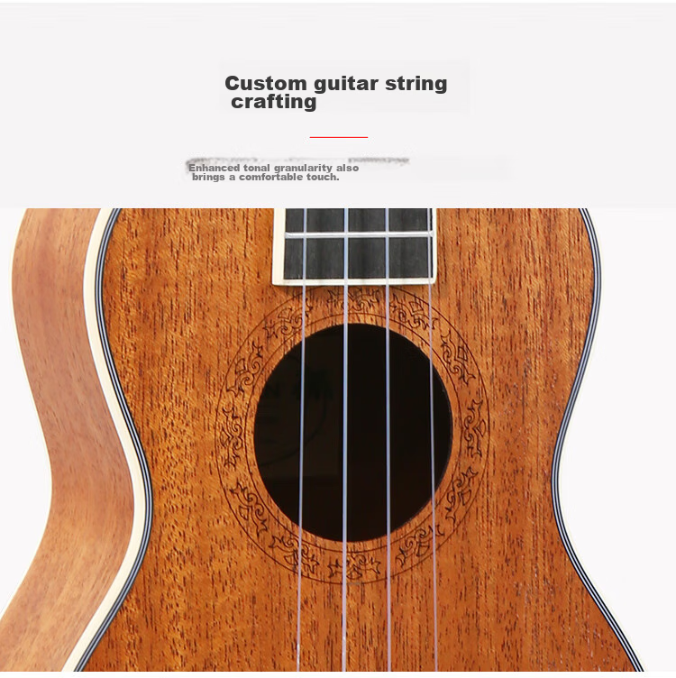 MOSEN MUS800 Ukulele, Classic All-Peach Wood Mini Guitar, 21 Inches 14