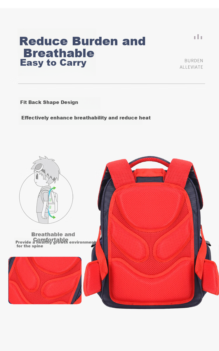 Disney Children's Backpack for Boys, Elementary School Students Grades 1-6, Boys And Girls Spine-Protecting Lightweight Backpack Sm12010 5