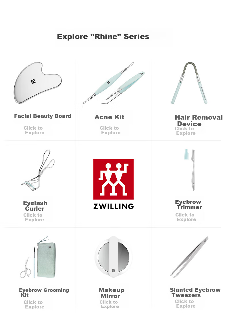 ZWILLING Foldable Eyelash Comb, Small Steel Comb, Imported Stainless Steel Toothed Comb, Eyebrow Brush, Lash Brush, Gift for Girlfriend, Germa 2
