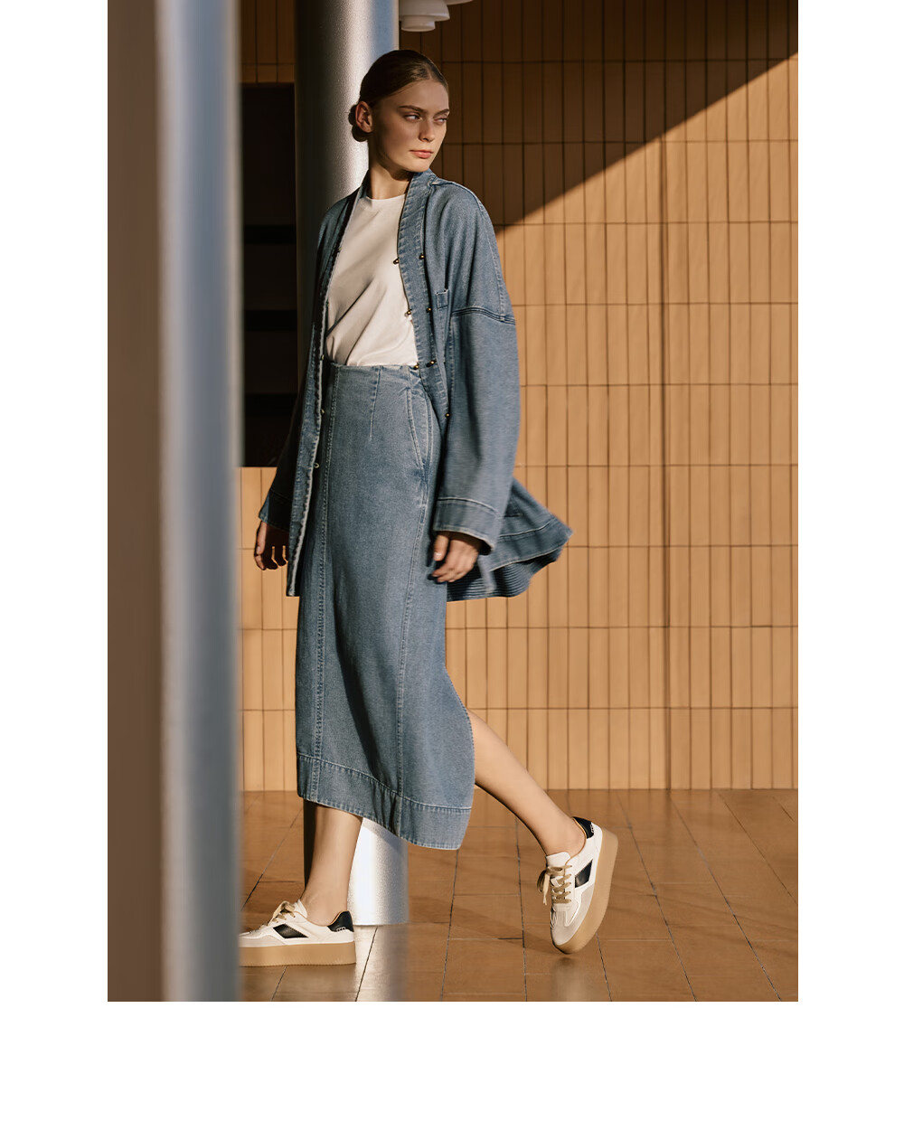 73Hours Celebrity-Inspired Women's Shoes, New Casual Style for Travel, Color-Block Platform Round-Toe Dexun Shoes, Fashionable 10