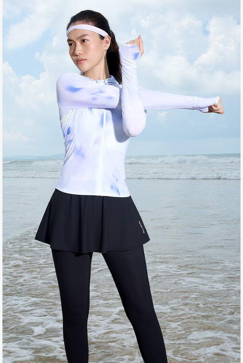 WATERTIME / Shuichuan Women's Swimwear, Sun Protection, Hooded, Two-Piece Long-Sleeve, Surfing And Hot Spring Four-Piece Set 7