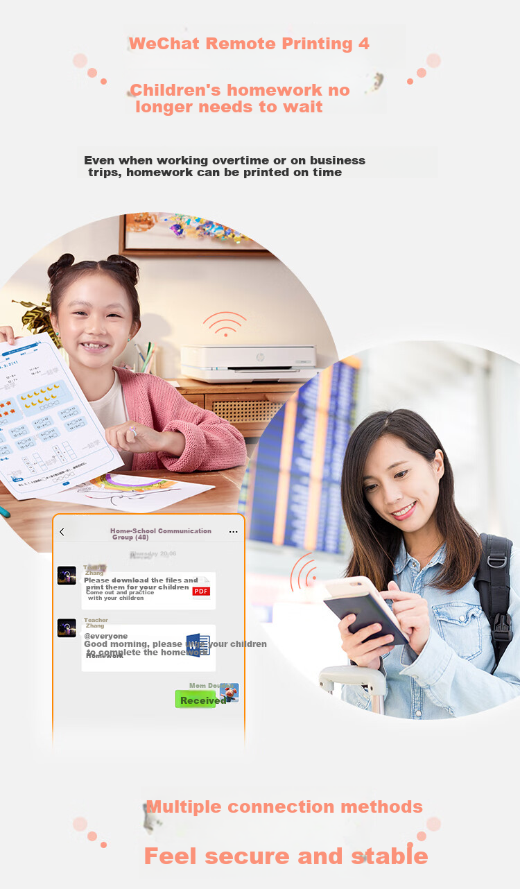 HP DJ 6178 Wireless Home Printer All-In Printer with Print, Copy And Scan Functions Automatic Duplex Printing WeChat Printing 6