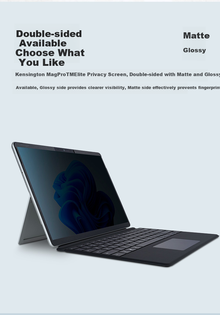 Kensington Privacy Screen Protector for Surface Pro 8/9/10/11, Magnetic Anti-Peeping Screen, Microsoft Certified Privacy Film, Anti-Blue Light Film K51700 7