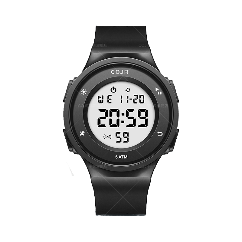 COJR Sports Digital Stopwatch Luminous Waterproof Multifunctional Youth Boys Girls Middle High School Students