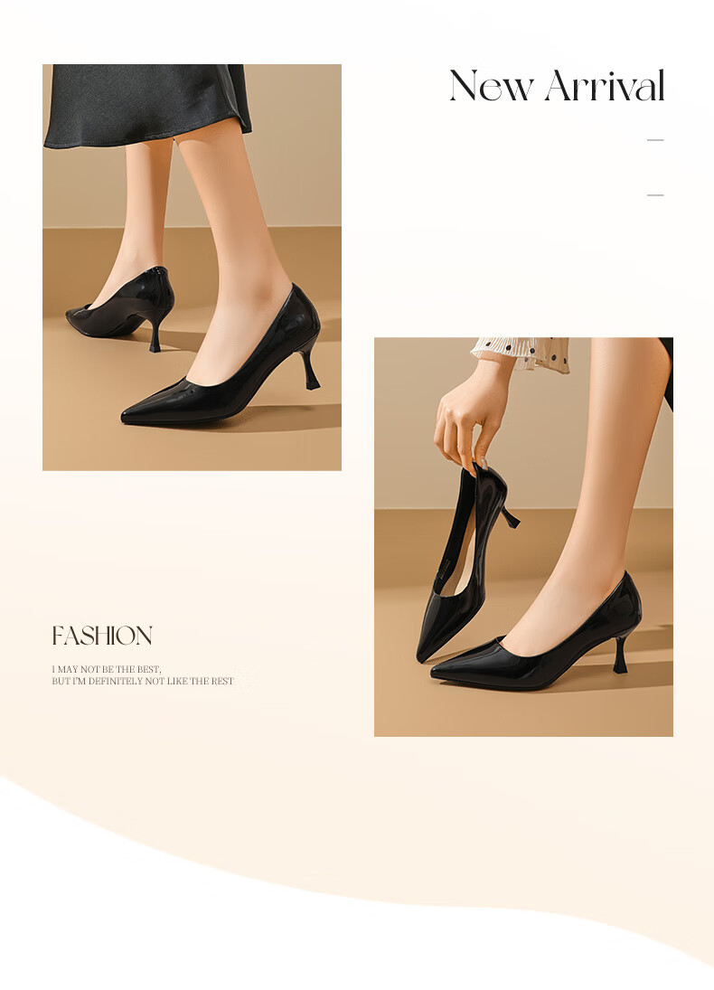DAPHNE Nude High Heels for Women 2025, French Thin Heel Pumps for Dresses, Pointed Toe Commuter Leather Shoes for Women, Skin Color, Size 38 15