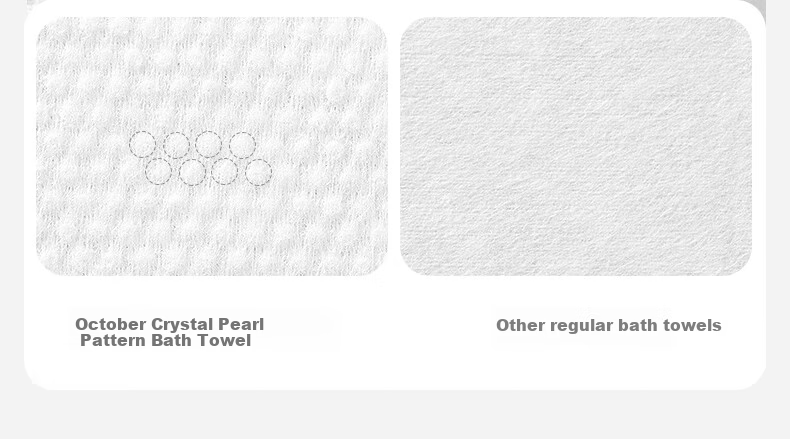 Shiyuejiejing Disposable Bath Towels, Portable, Soft And Fluffy, Suitable for Both Dry And Wet Use, Home Pearl Pattern, Parent-Child Travel, 10 Pieces, 60*100 Cm 7