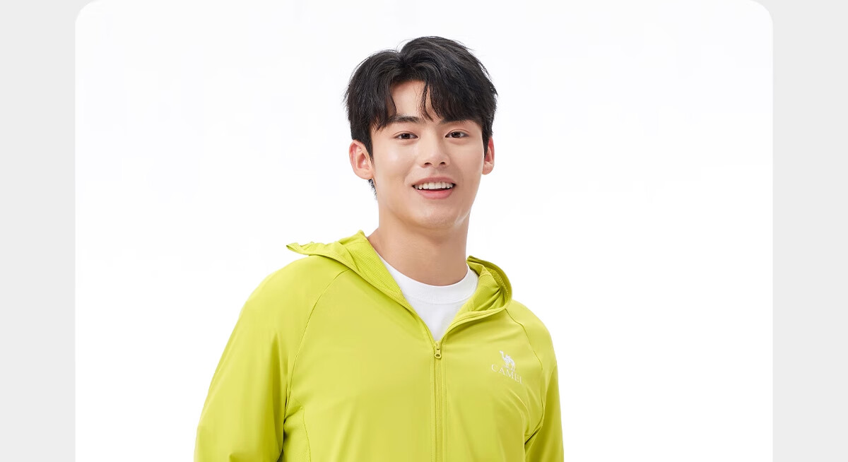 CAMEL Cold White Outdoor Sun Protection Clothing Spring And Summer Men's And Women's Original Yarn Cool-Feeling UPF50 Jacket Sun Protection Garment 61