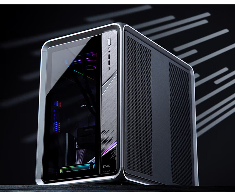 JONSBO BO400 ATX Aluminum Seaside Case (E-Sports Gaming, 360mm Water Cooling, 5V ARGB Lighting Effects, 10 Fan Positions, Aluminum Alloy GPU Bracket, ATX Power Supply Position) 21