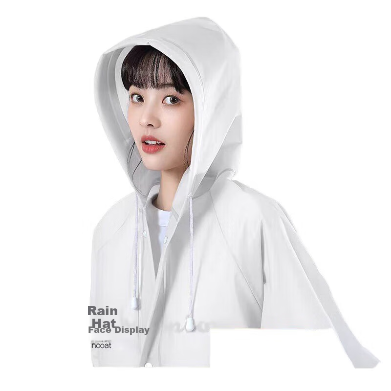 BWNK Disposable Raincoat, Outdoor Adult Long Style, Body Protection against Rain, Hiking Single-Person, Thickened, Travel Outerwear, Portable Poncho