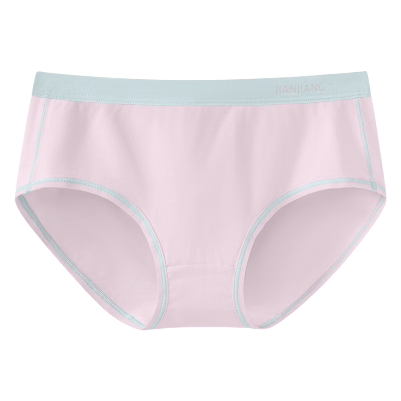 Jianjiang 50S Long-Staple Cotton Children's Underwear, Girls' Panties, Kids' Mid to Big Size Triangle Briefs, Antibacterial And Breathable, 4-Pack