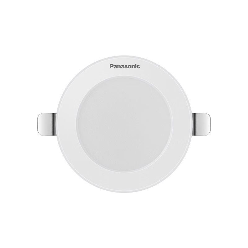 Panasonic LED Downlight, Recessed Spotlight, Ceiling Light, Living Room, All-Aluminum White, 6.5W, Cool White Light 6500K, Cut-Out Size 75-80mm