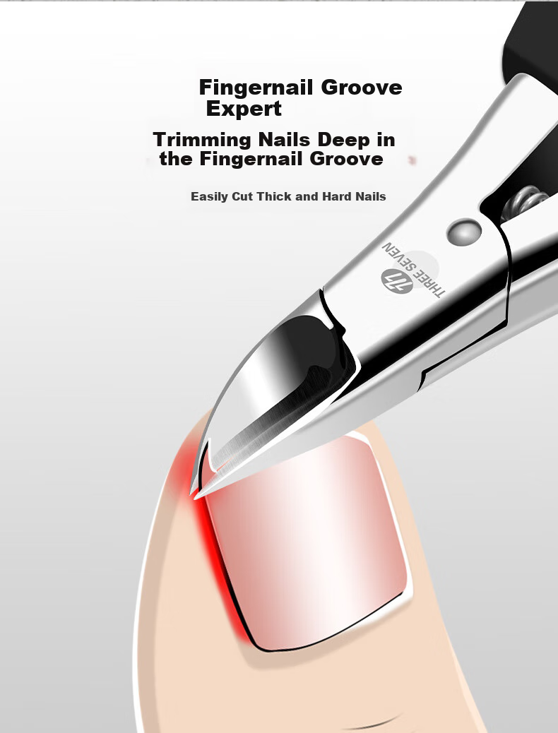 THREE SEVEN Nail Clipper, Imported Medium-Sized Nail Cutter, Anti-Splash Design, Durable Manicure Tool, Single Piece 621PVAS Selected Carbon Steel Tool, Mid-Autumn Festival And National Day Gift 4
