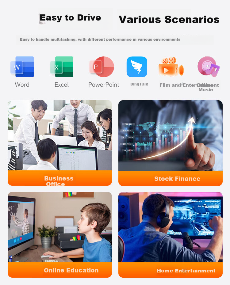 Founder 23.8-Inch All-In Desktop Computer, Commercial And Home Office Use (Quad-Core N5095, 8GB RAM + 256GB Storage, Cost-Effective Office Model) 7