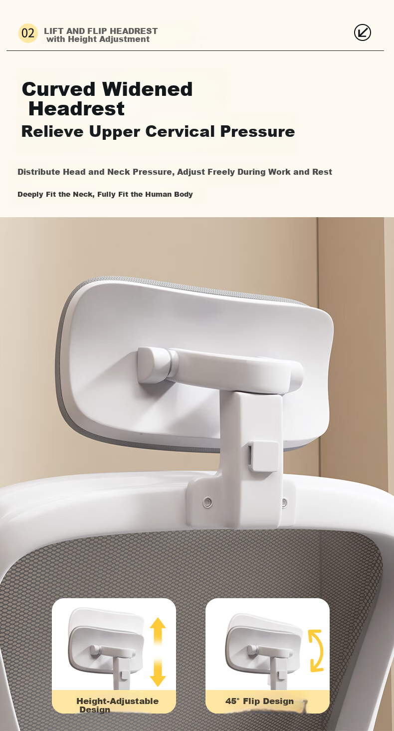 Chibailun Computer Chair, Office Chair, Home Student Writing And Study Chair, Gaming Chair, Bow-Shaped Backrest Chair, Ergonomic Chair 4