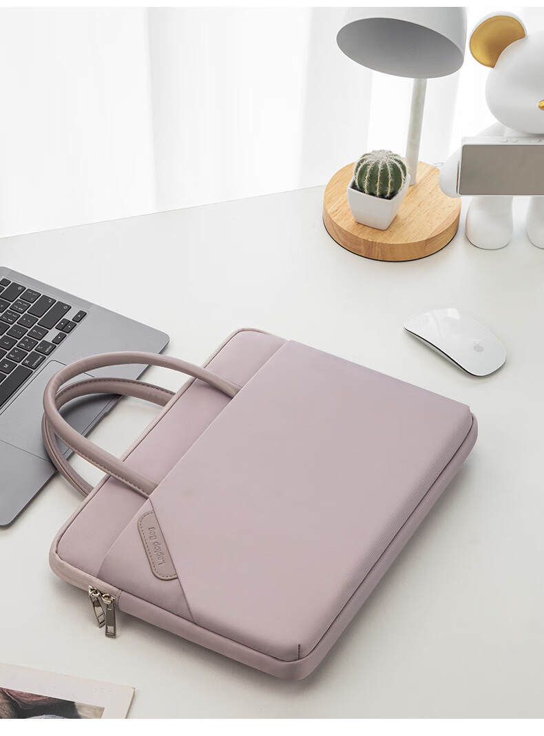 WOMT Laptop Bag for Women, Handheld Briefcase, 13/14 Inch, Suitable for Apple Macbook, Stylish Design for Female Users 12