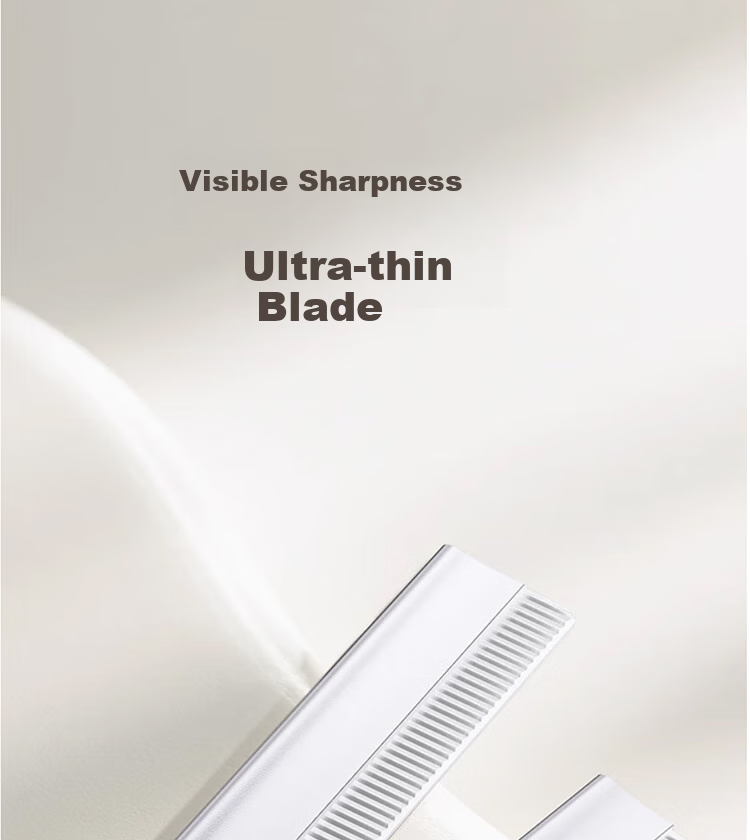 Goood New Stainless Steel Eyebrow Razor Blades for Beauty Salons (30 Pieces + Blade Holder), for Women's Eyebrow Shaving And Men's Eyebrow Trimming 6