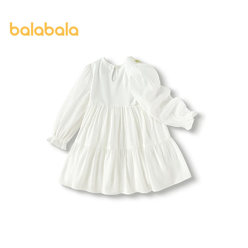 Balabala Girls' Dress 2025 Spring New Fake Two-Piece Skirt [Mall Same Style] 201125111020